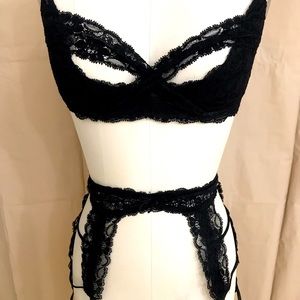 Women Agent Provocateur Two Piece Bra and Spender Set